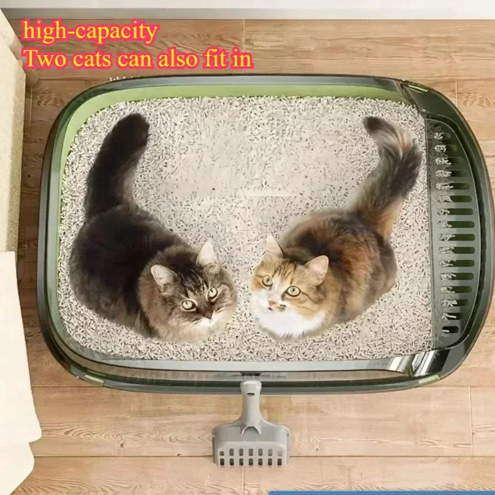 Semi-Enclosed Cat Toilet.