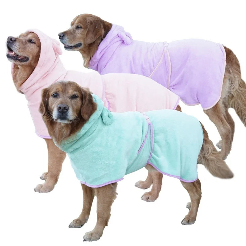 Super Absorbent Pet Bathrobe.