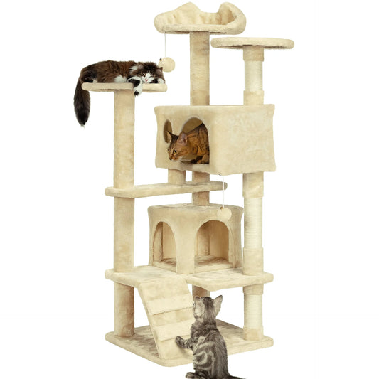 Multi-Level Cat Condo with Hammock