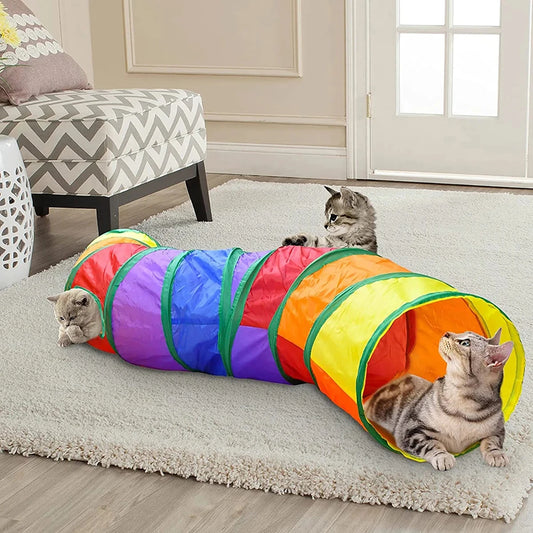 Interactive Cat Play Tunnel