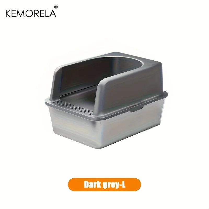 XL Stainless Steel Cat Litter Box.