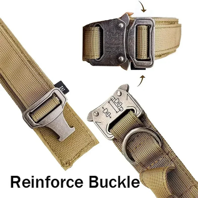 Strong Dog Collar with Traction Handle