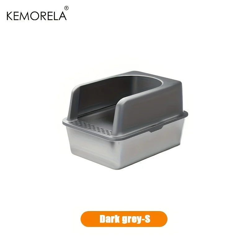 XL Stainless Steel Cat Litter Box.