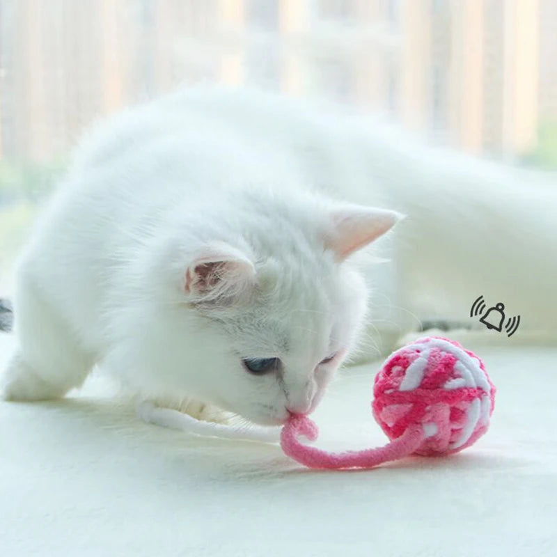 Interactive Cat Toy Balls with Bell