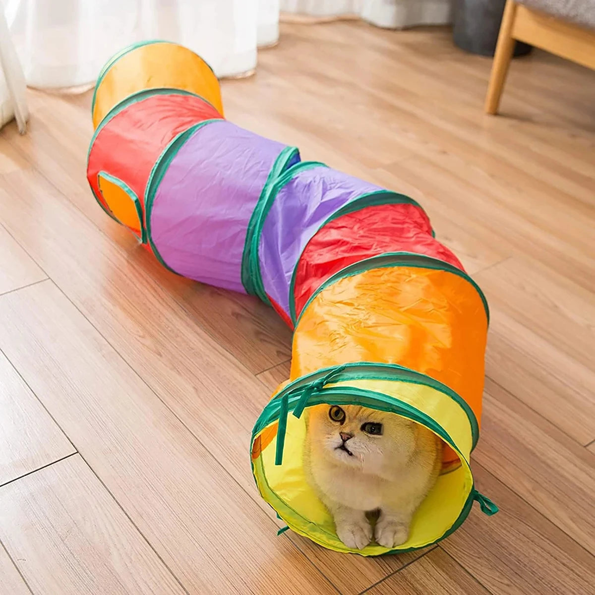 Interactive Cat Play Tunnel