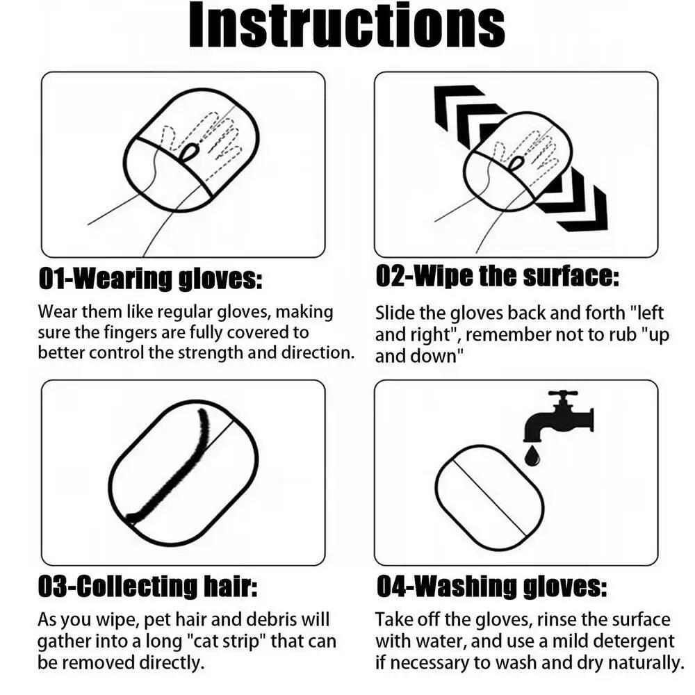 Pet Hair Remover Gloves.