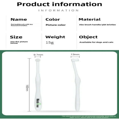 Round Head Pet Toothbrush