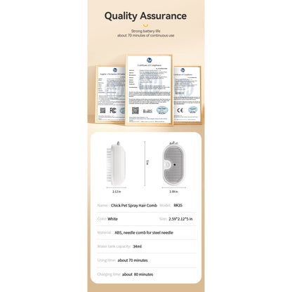 Pets Electric Spray Brush