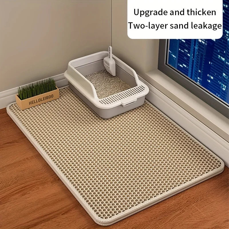 Waterproof Double-Layer Cat Litter Mat