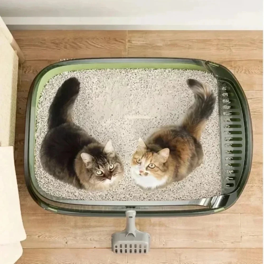 Semi-Enclosed Cat Toilet.