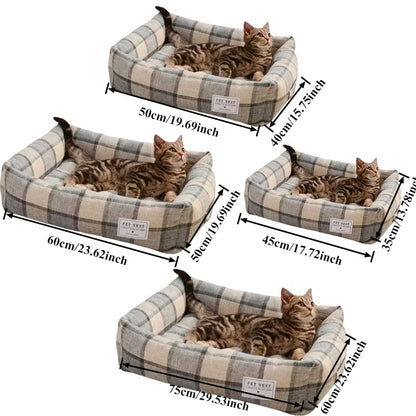 Cotton Linen Pet Bed.
