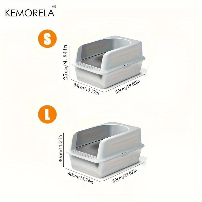 XL Stainless Steel Cat Litter Box.