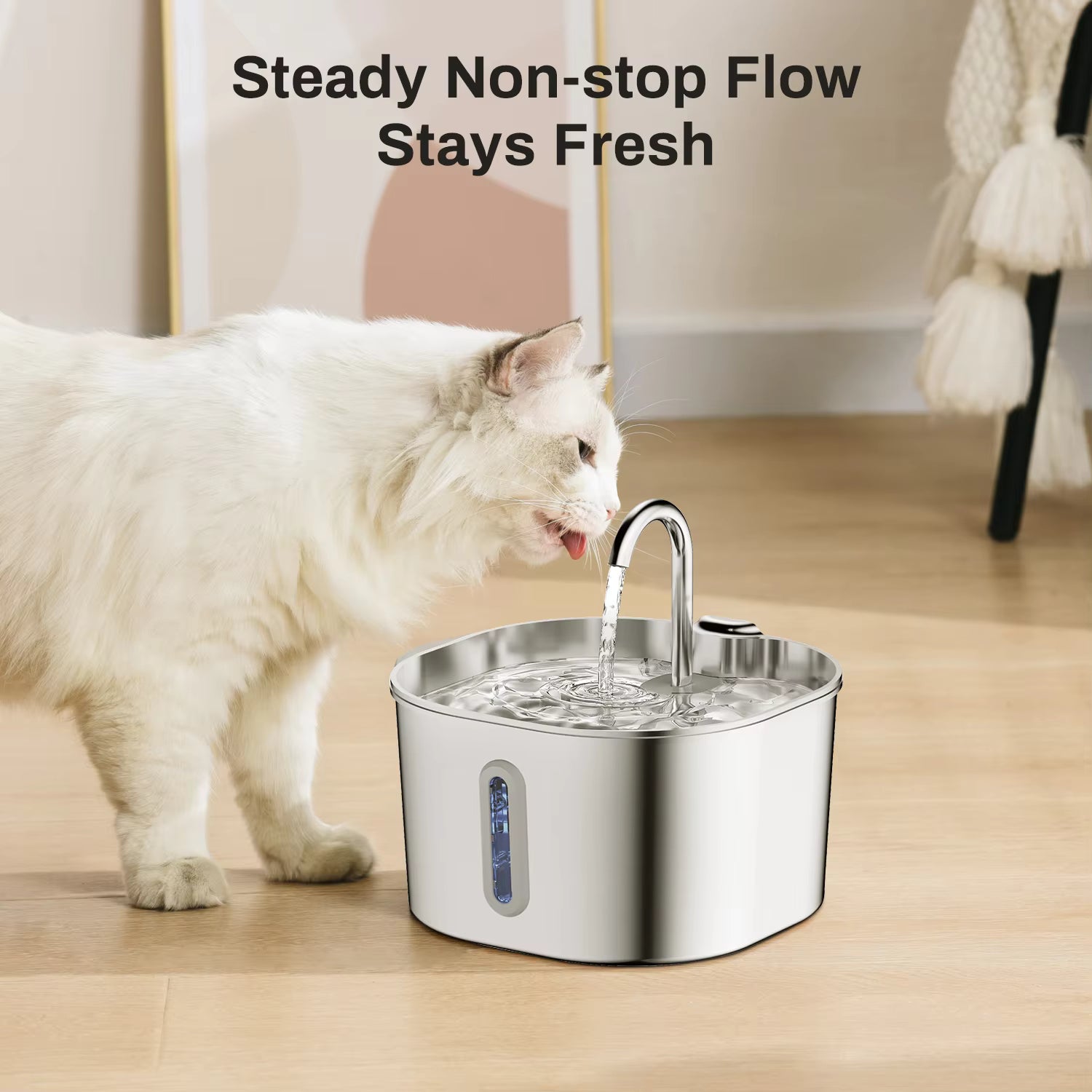 Stainless Steel Pet Water Fountain.
