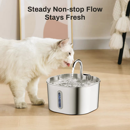 Stainless Steel Pet Water Fountain.