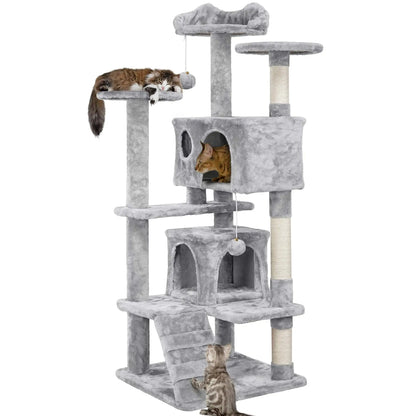 Multi-Level Cat Condo with Hammock