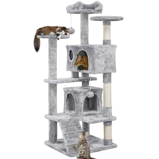 Multi-Level Cat Condo with Hammock