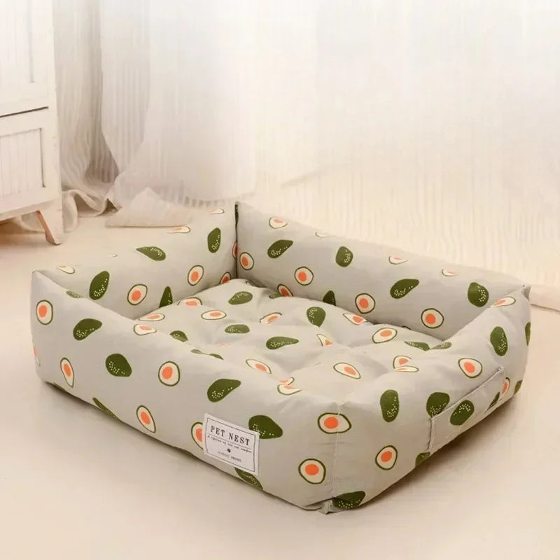 Cotton Linen Pet Bed.