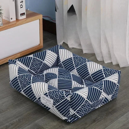 Cotton Linen Pet Bed.