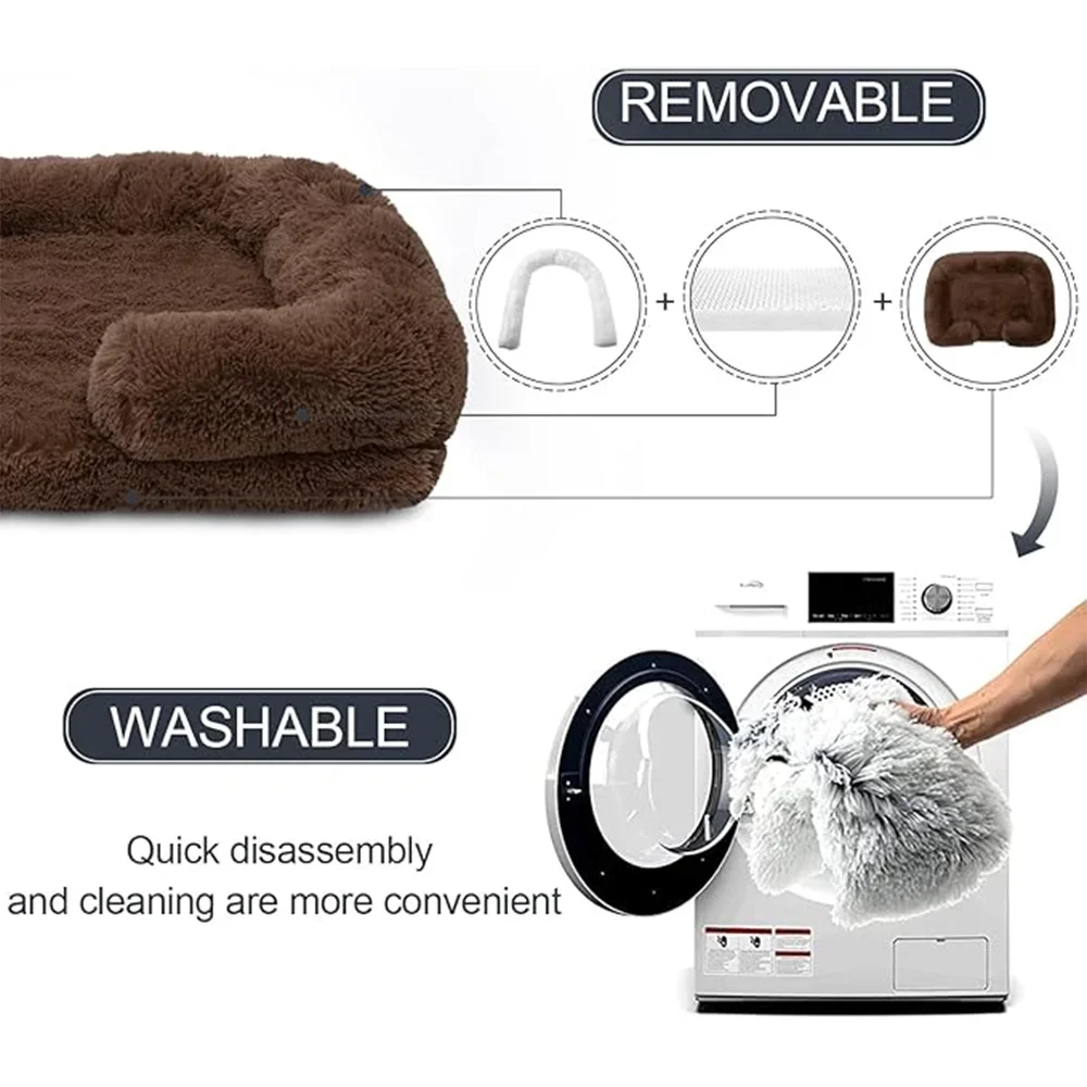 Luxury Fluffy Dog Sofa Bed