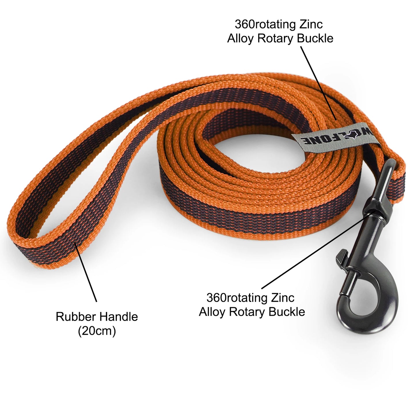 Durable Latex Silk Dog Leash (1.5M - 15M)