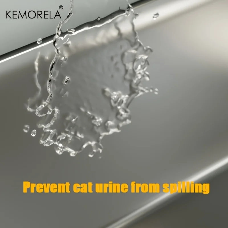 XL Stainless Steel Cat Litter Box.