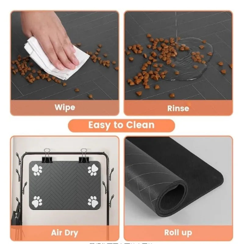 Non-Slip Dog & Cat Food Mat.