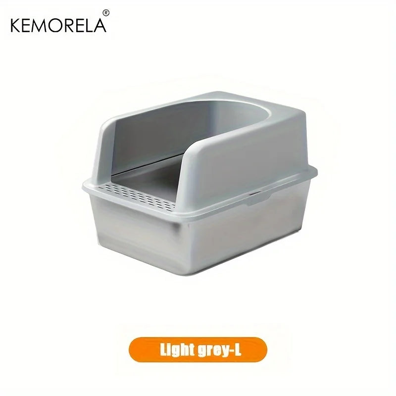XL Stainless Steel Cat Litter Box.