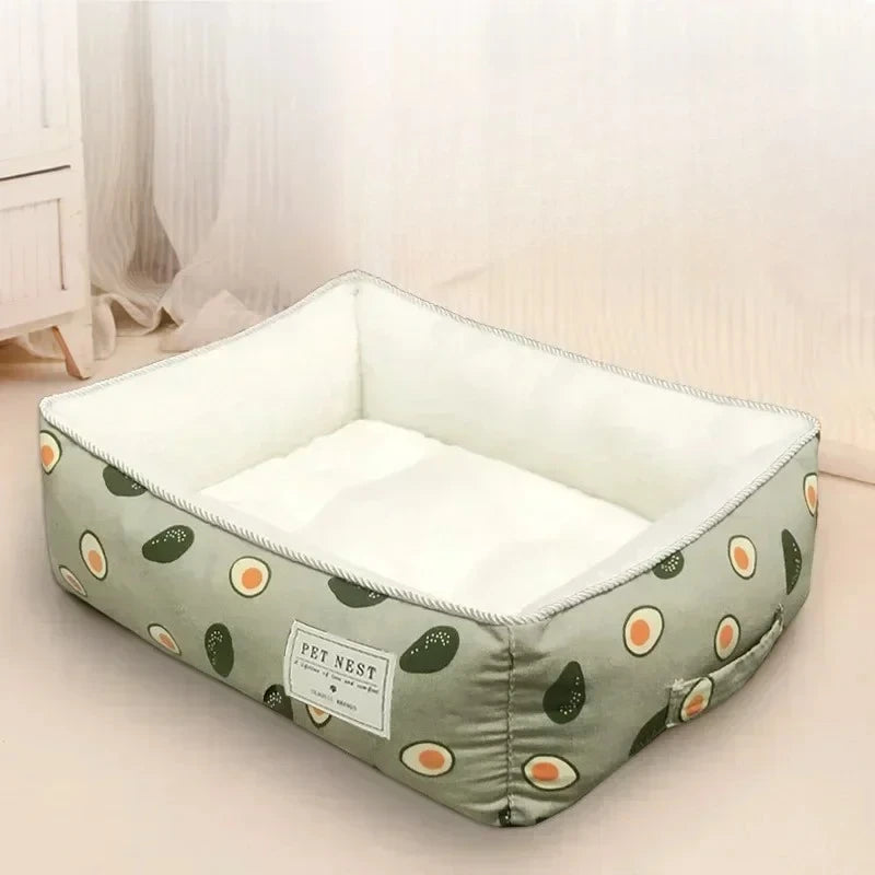 Cotton Linen Pet Bed.