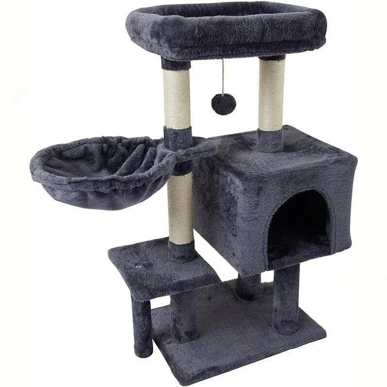 Multi-Level Cat Condo with Hammock