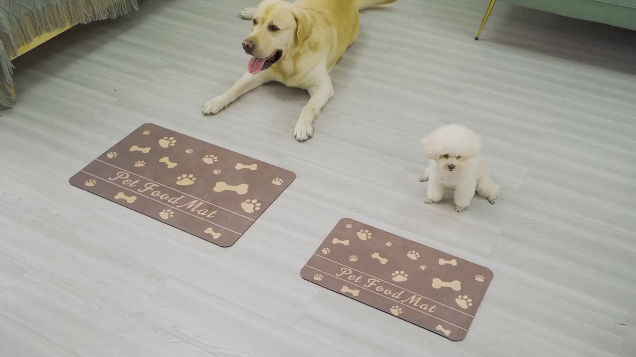 Non-Slip Dog & Cat Food Mat.